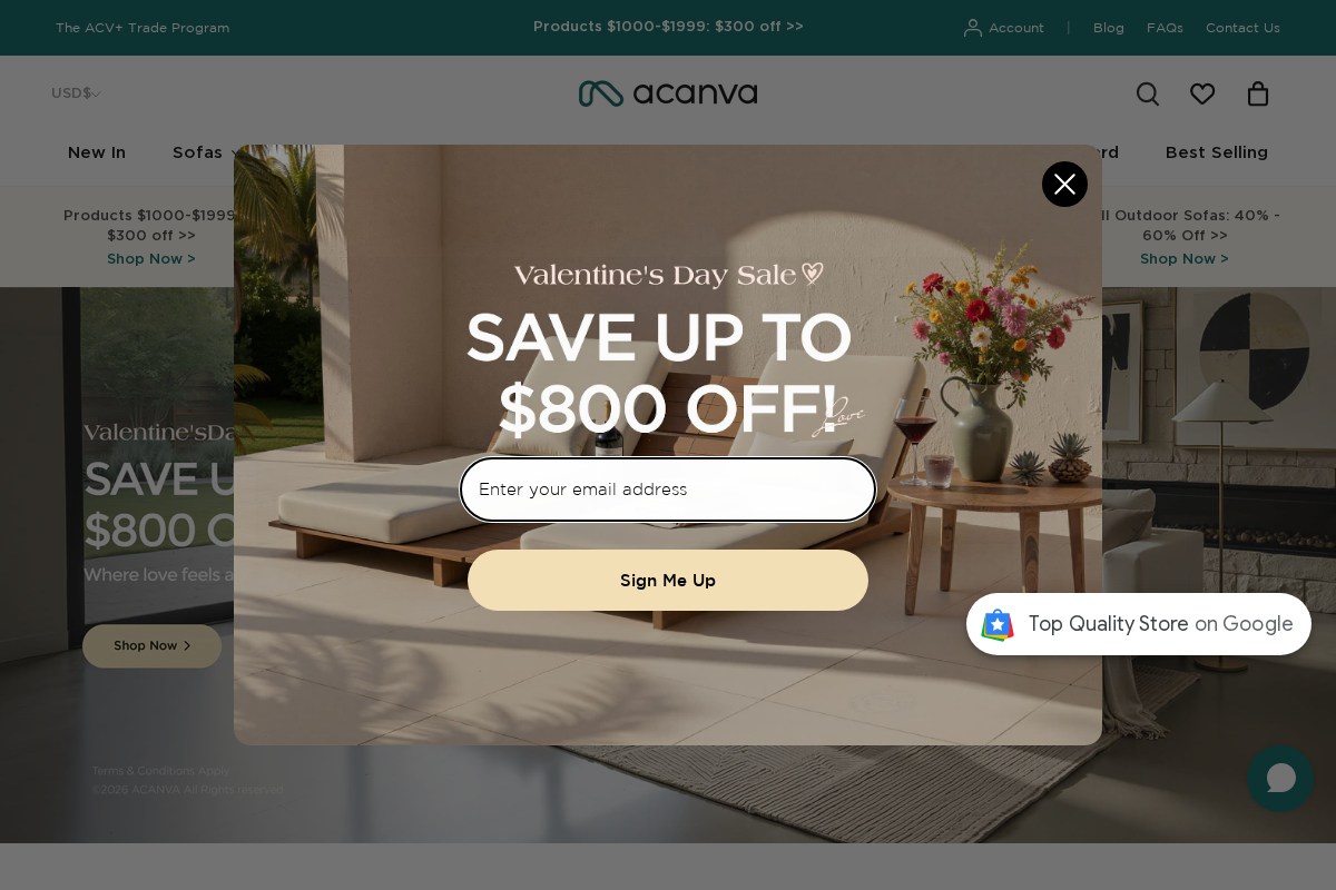 Acanva Home homepage screenshot