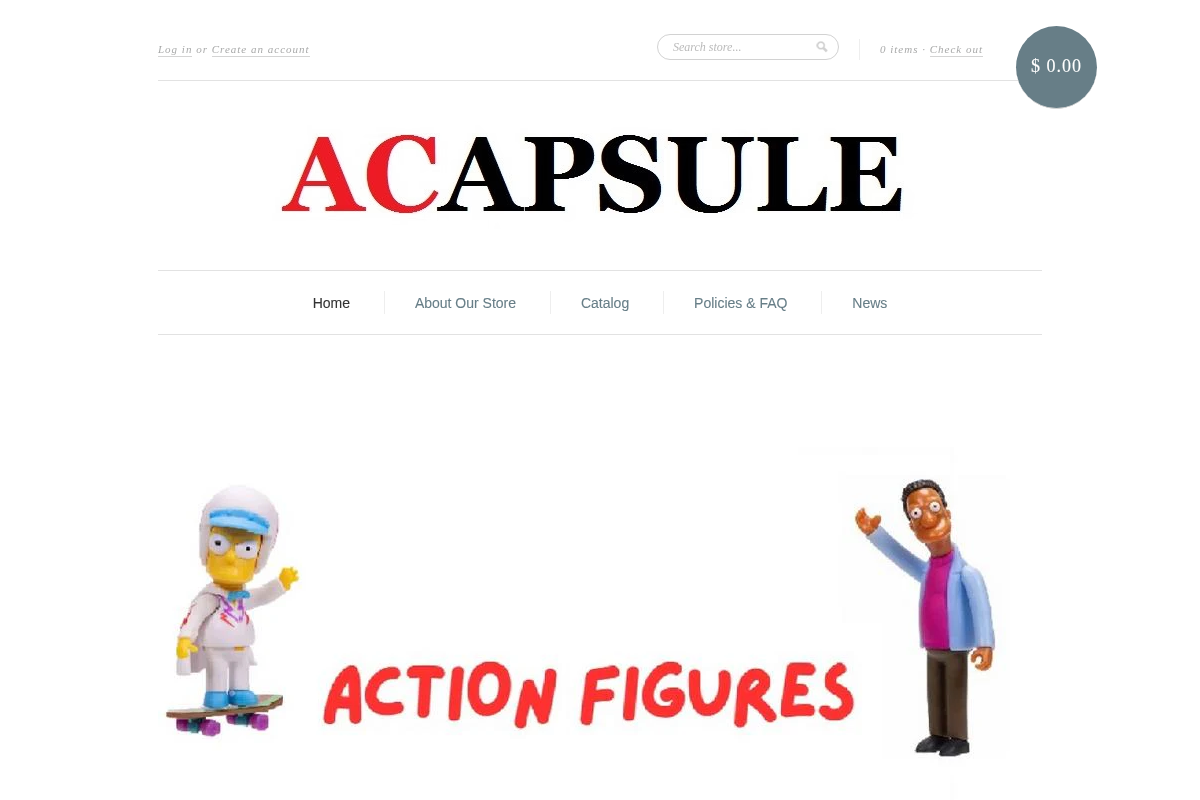acapsule.com homepage screenshot