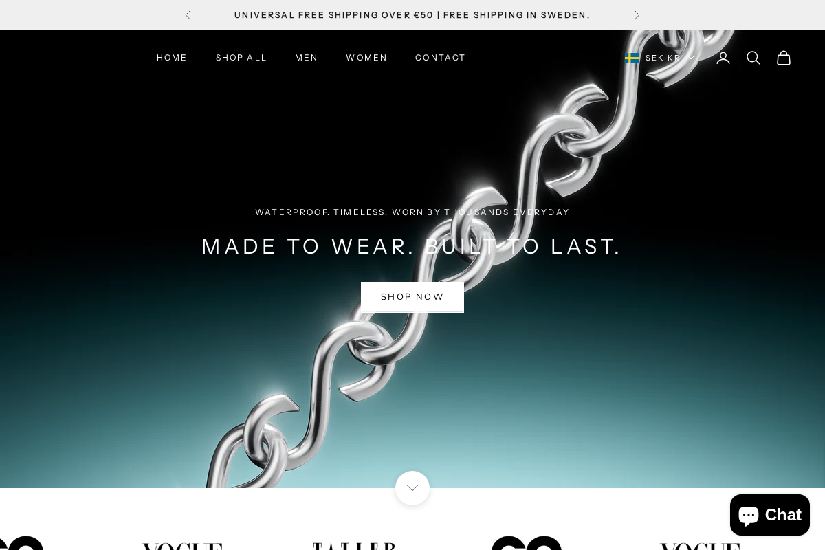 Acardi homepage screenshot