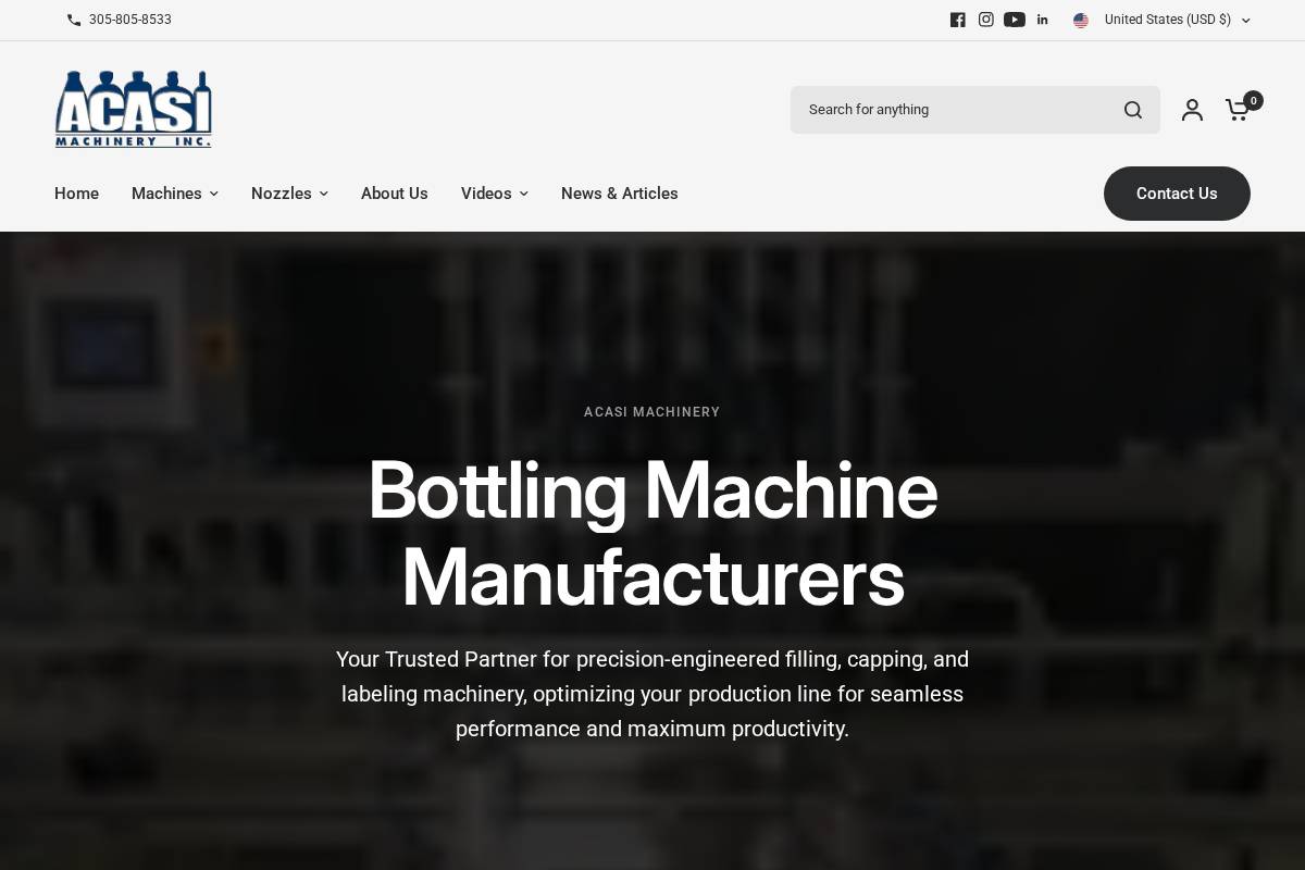 acasi.com homepage screenshot