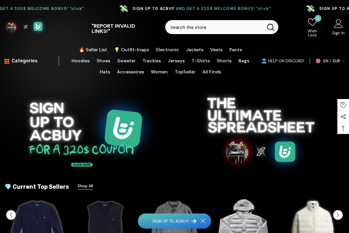 Acbuylinks homepage screenshot