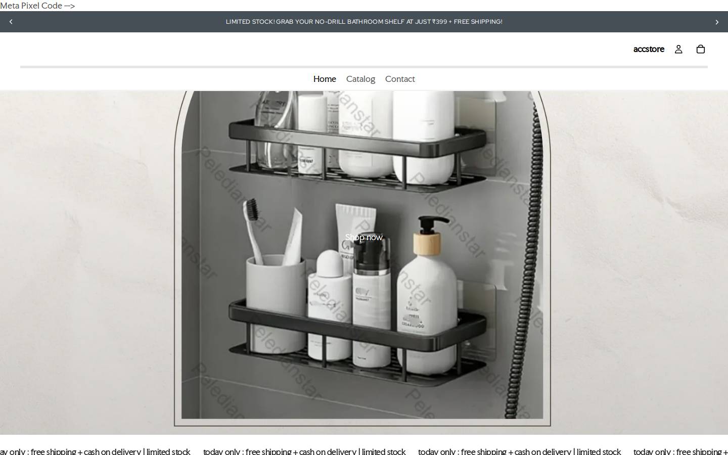 acc-store.in homepage screenshot