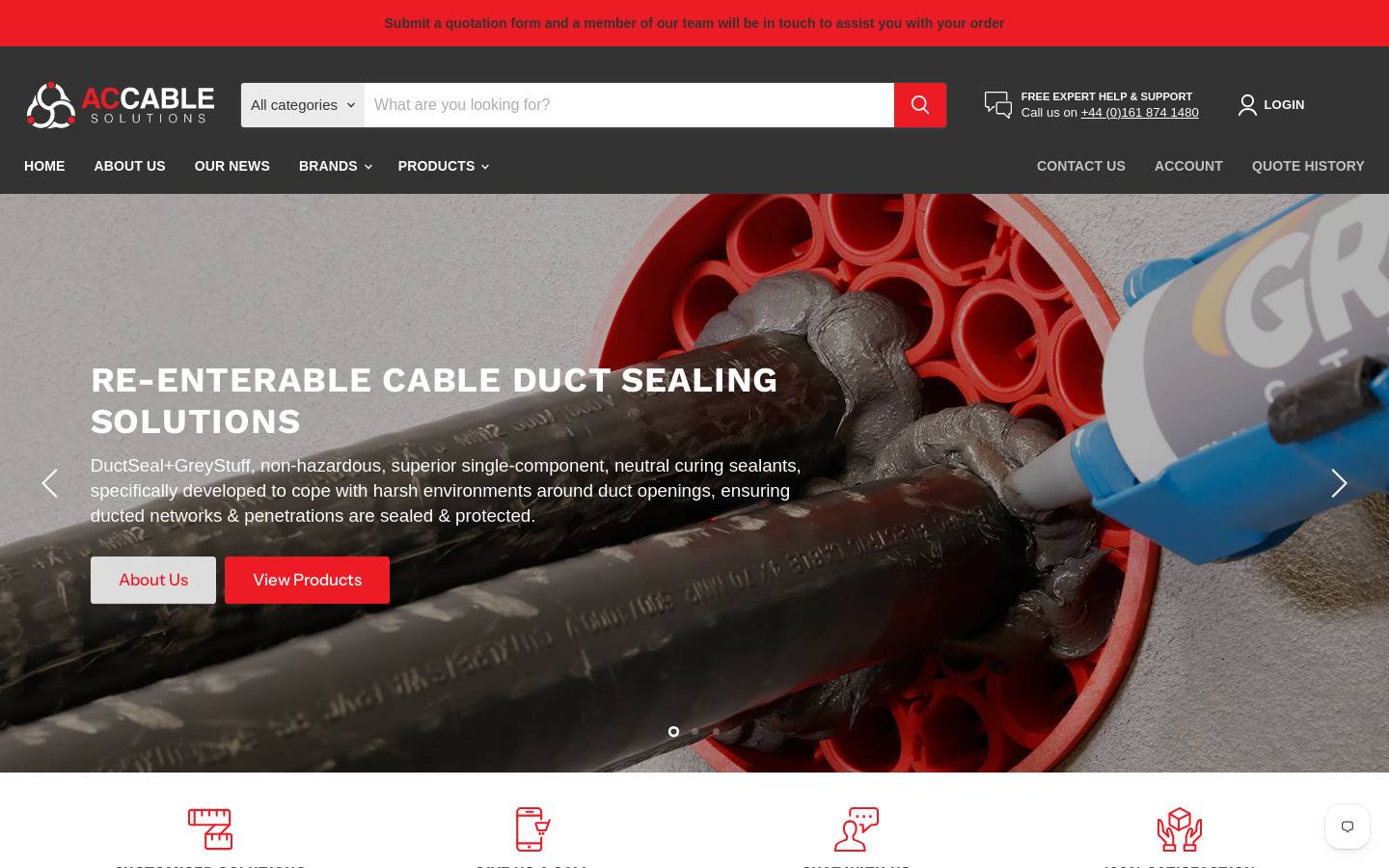 accablesolutions.com homepage screenshot