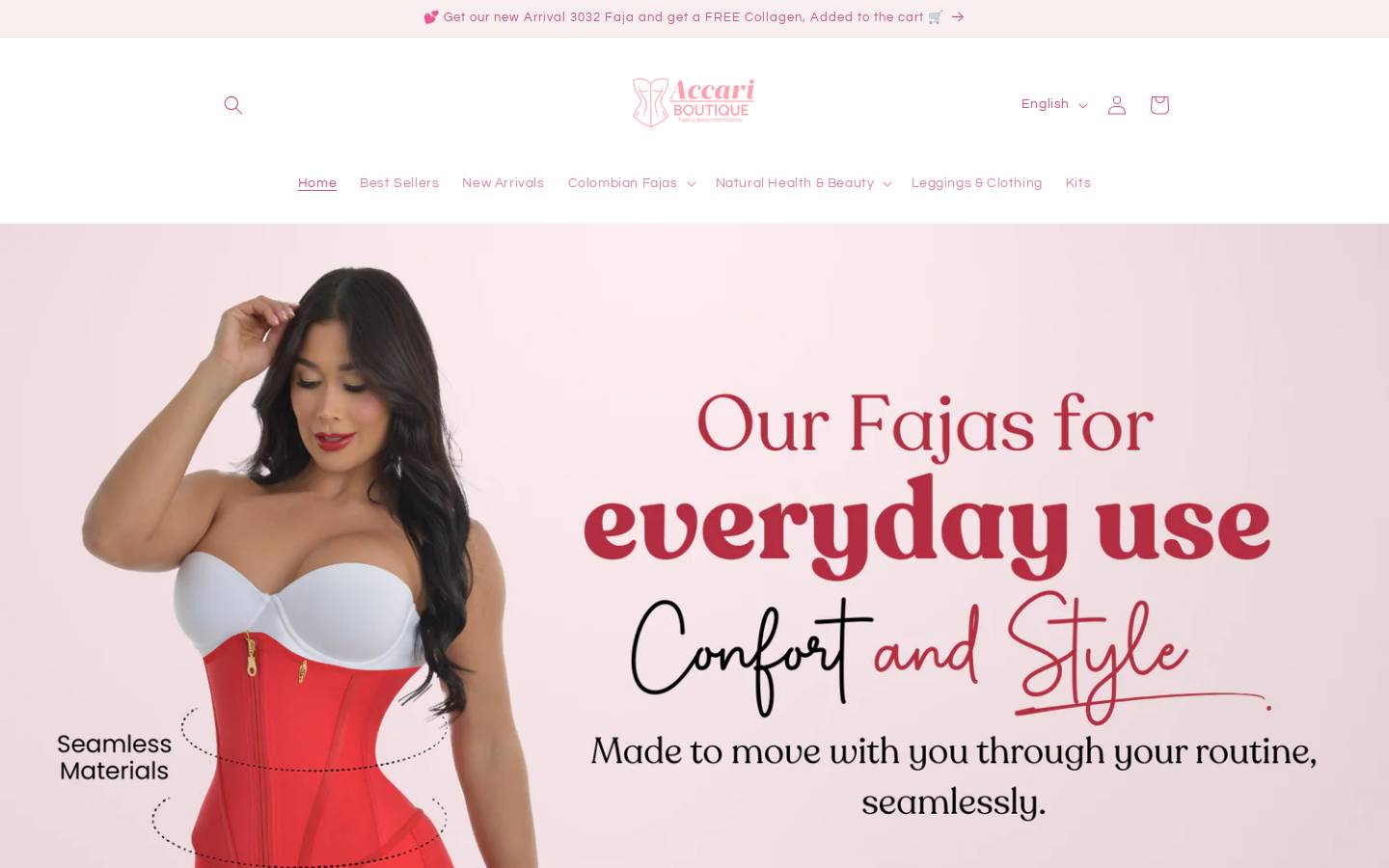 accariboutique.com homepage screenshot