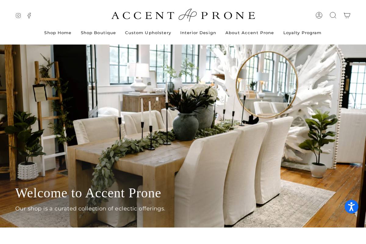 accentprone.com homepage screenshot