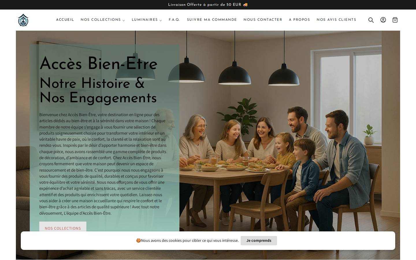 Acces Bien Etre homepage screenshot