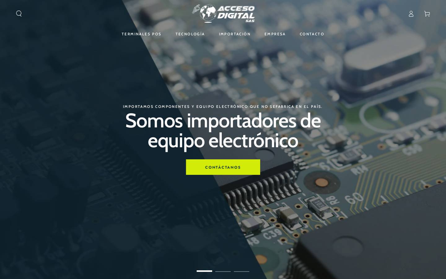 accesodigital.co homepage screenshot