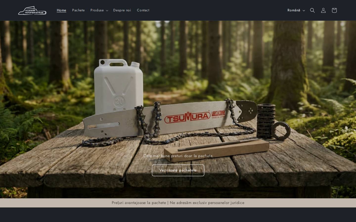accesorii-motofierastraie.ro homepage screenshot