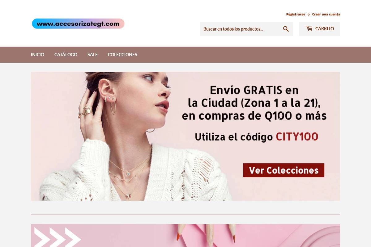 accesorizategt.com homepage screenshot