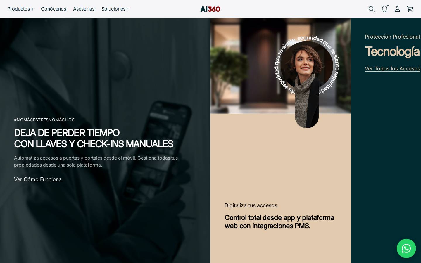 accesosinteligentes360.com homepage screenshot