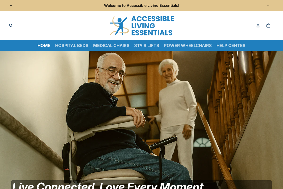 Accessible Living Essentials homepage screenshot