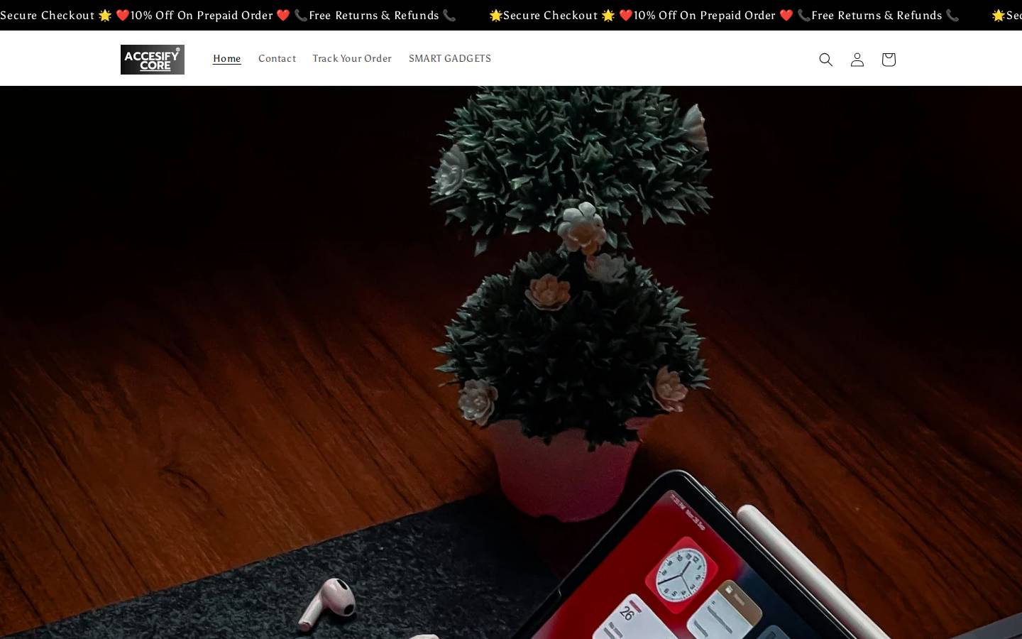 accessifycore.in homepage screenshot