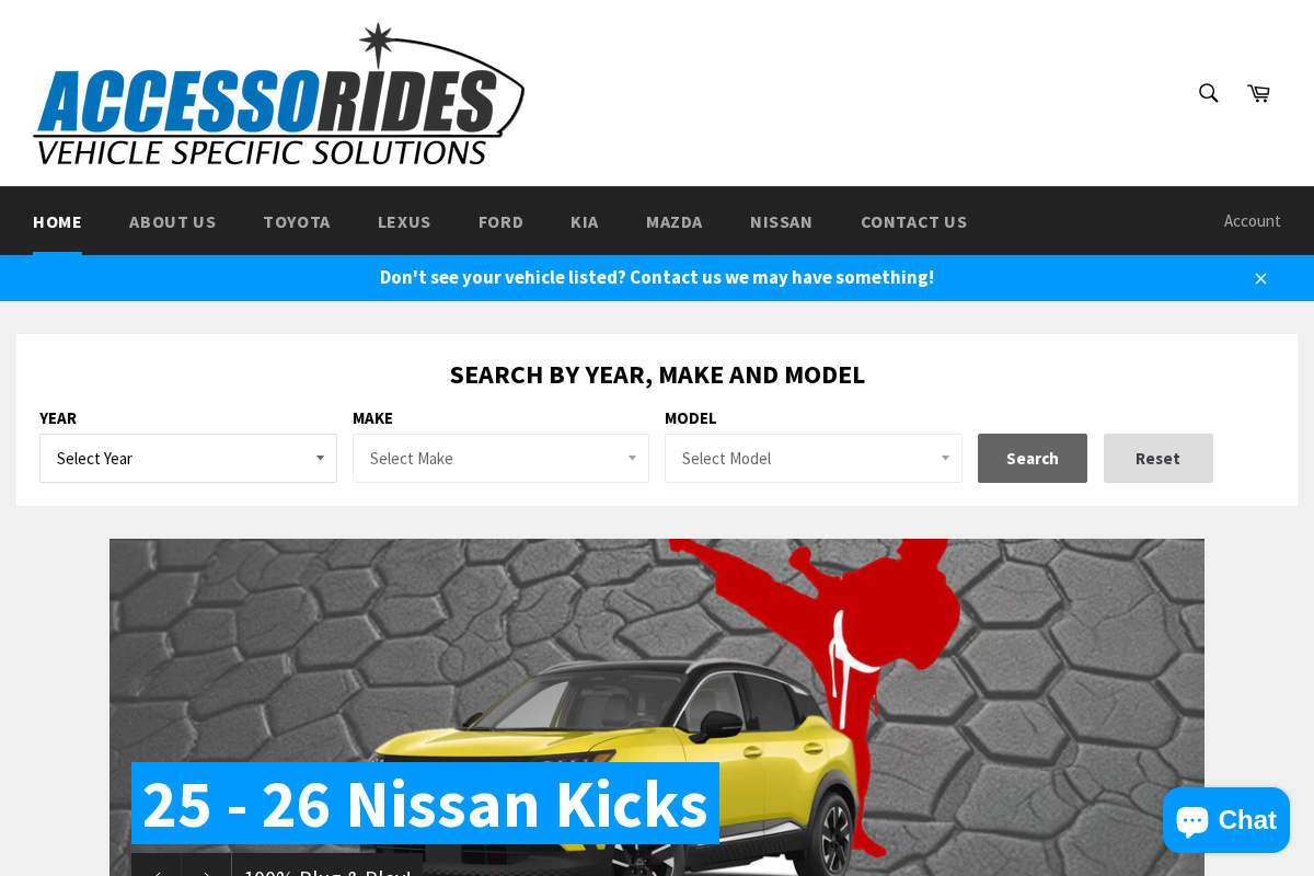 Accessorides homepage screenshot