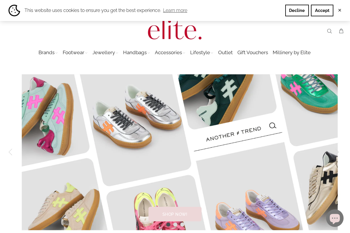 Accessorised by Elite homepage screenshot