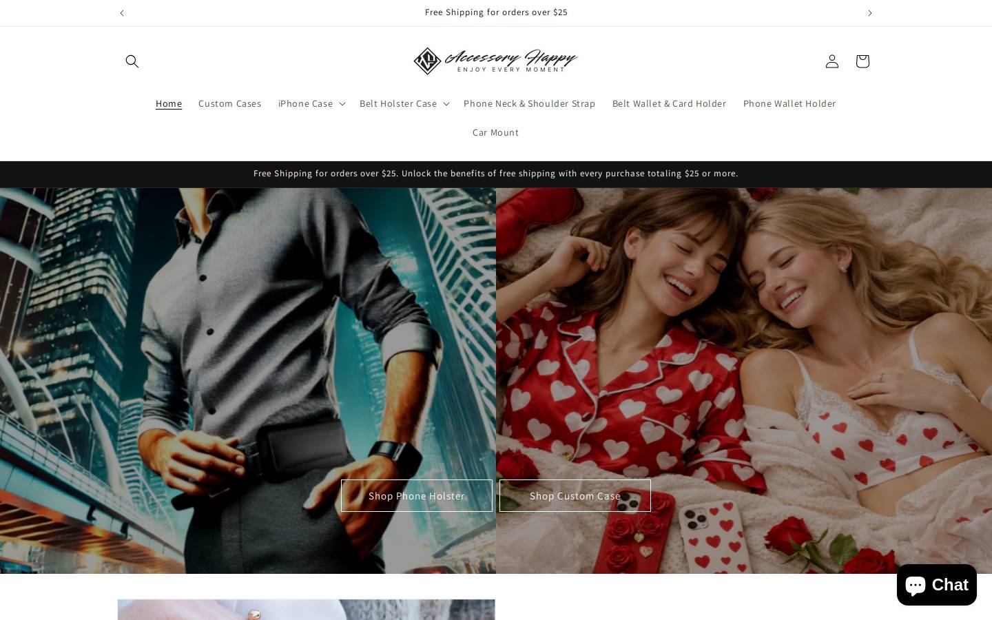 Accessoryhappy homepage screenshot