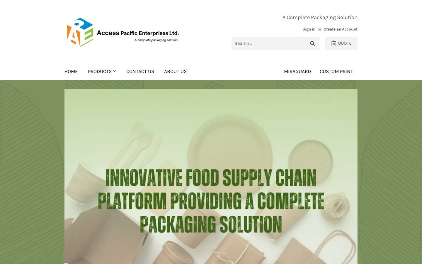 accesspacific.ca homepage screenshot