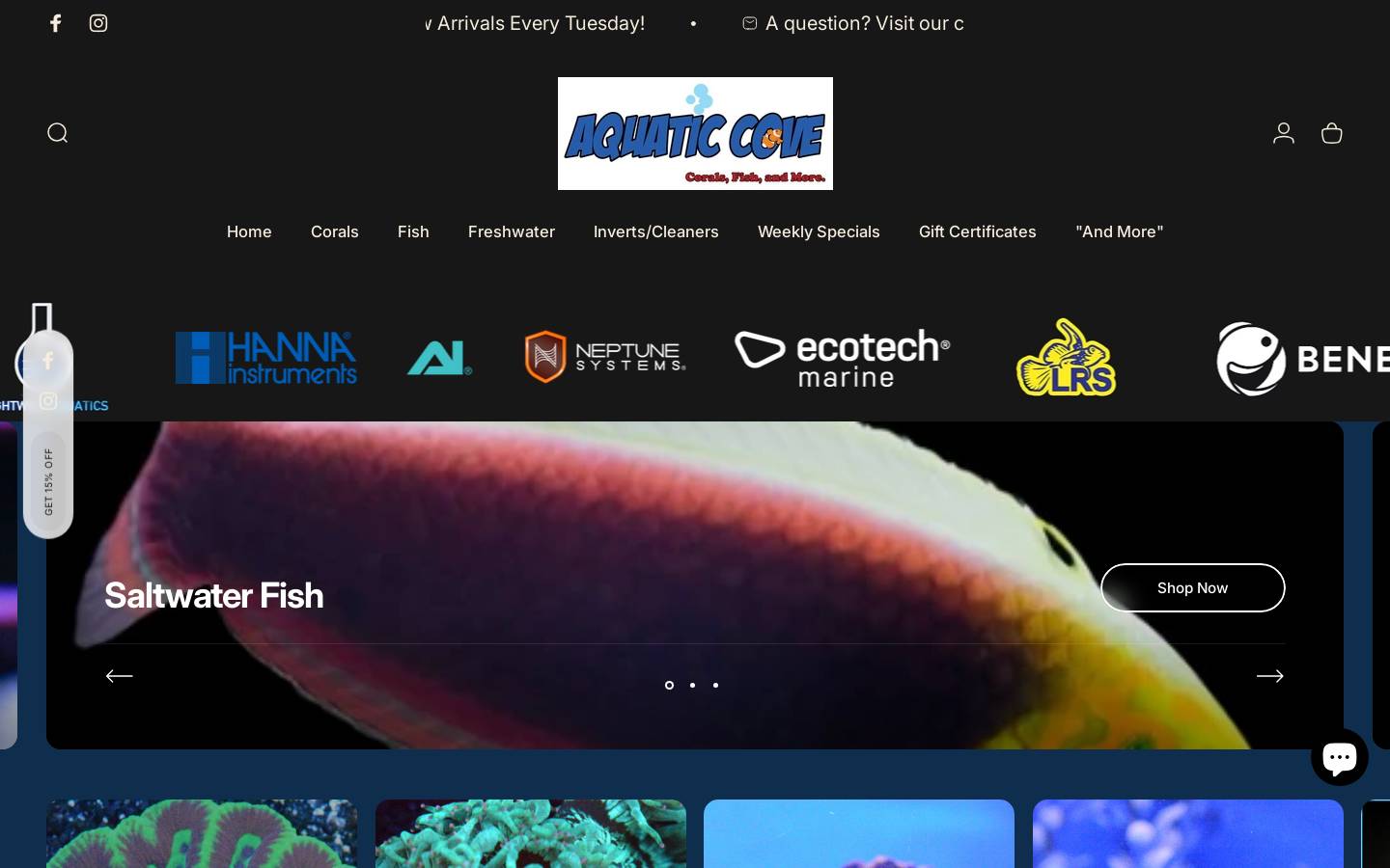 accorals.com homepage screenshot