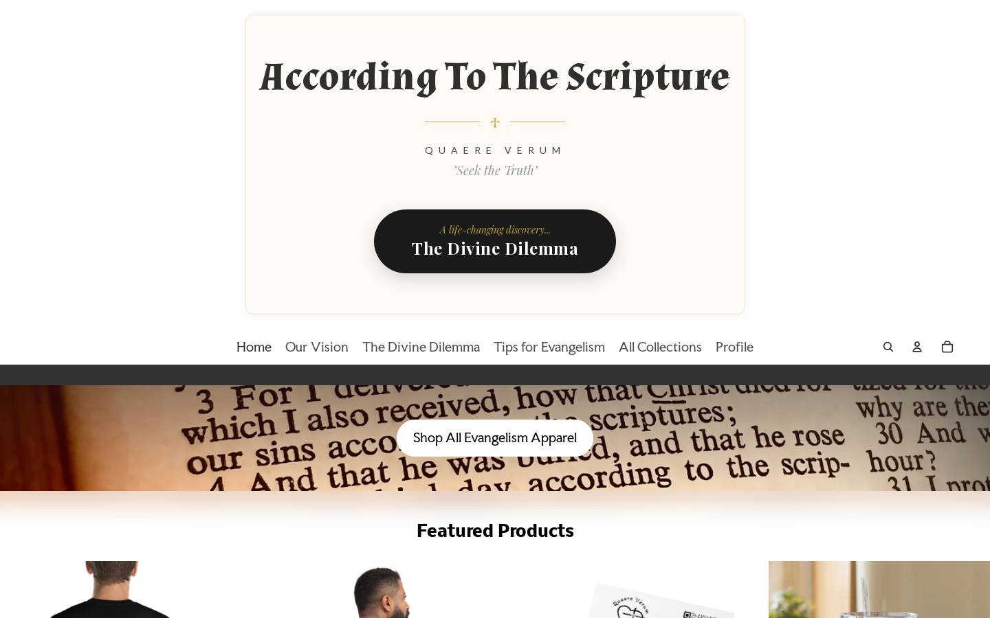 accordingtothescripture.com homepage screenshot