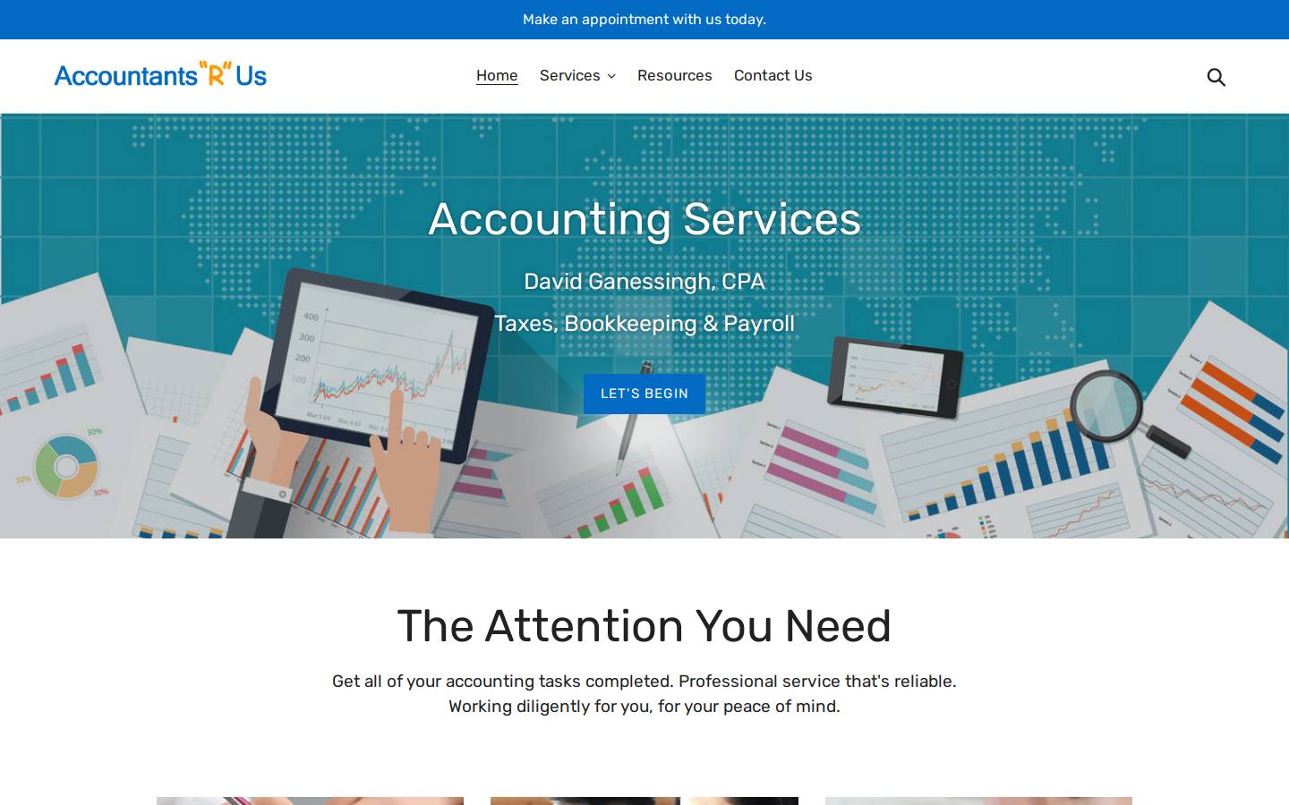 accountantsrus.biz homepage screenshot