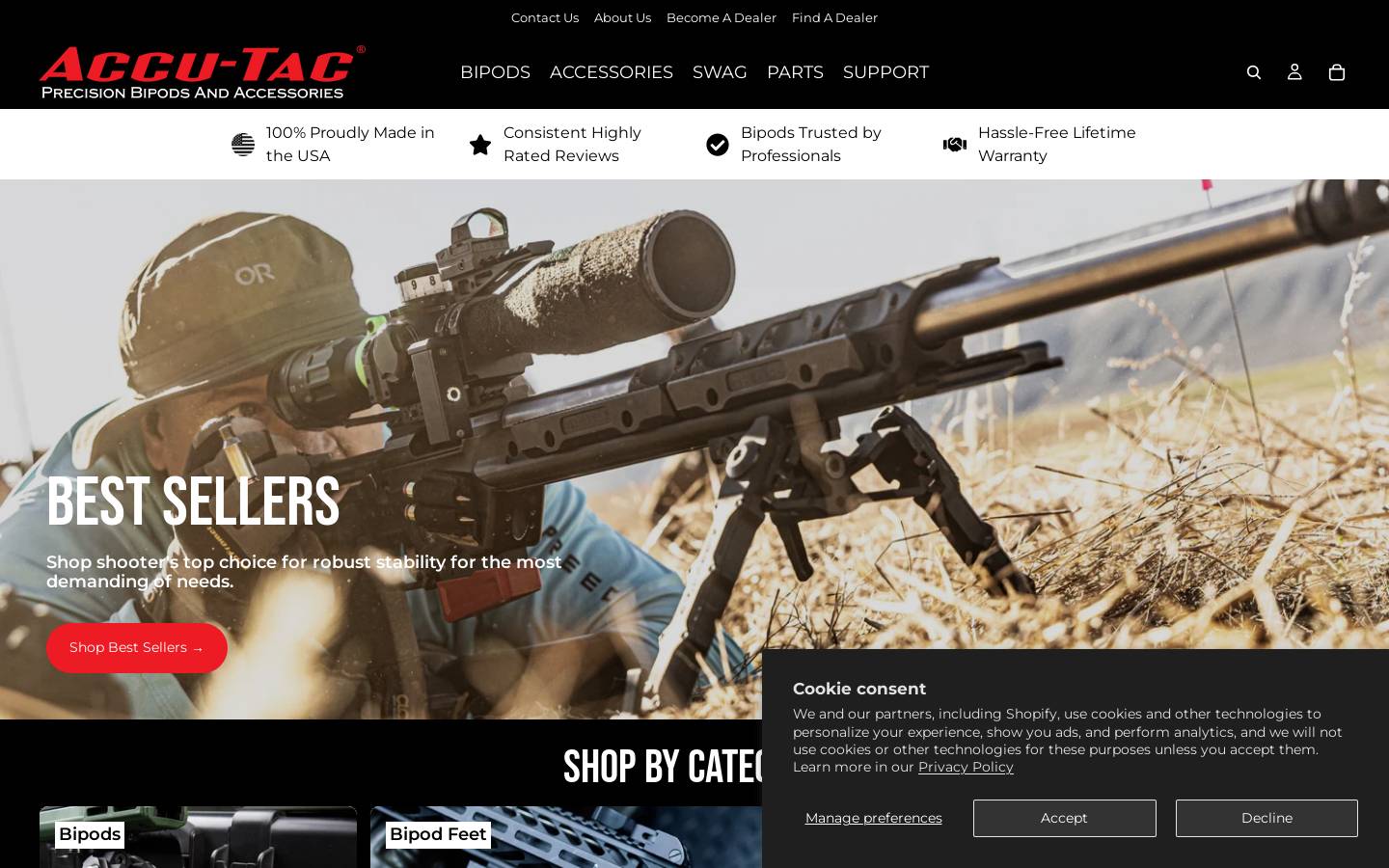 accu-tac.us homepage screenshot