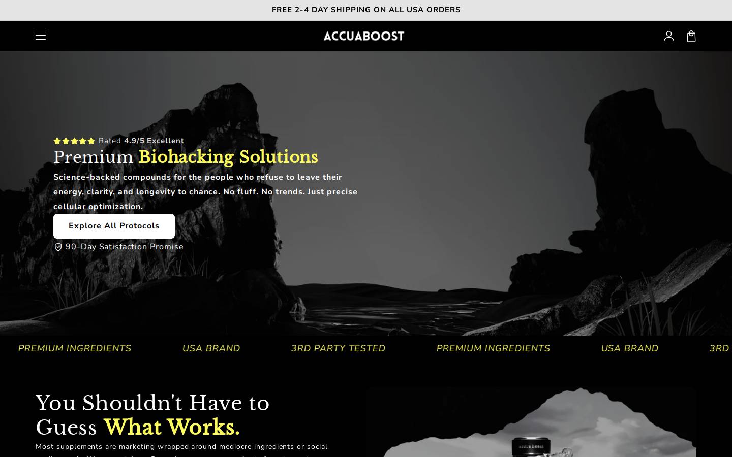 accuaboost.com homepage screenshot
