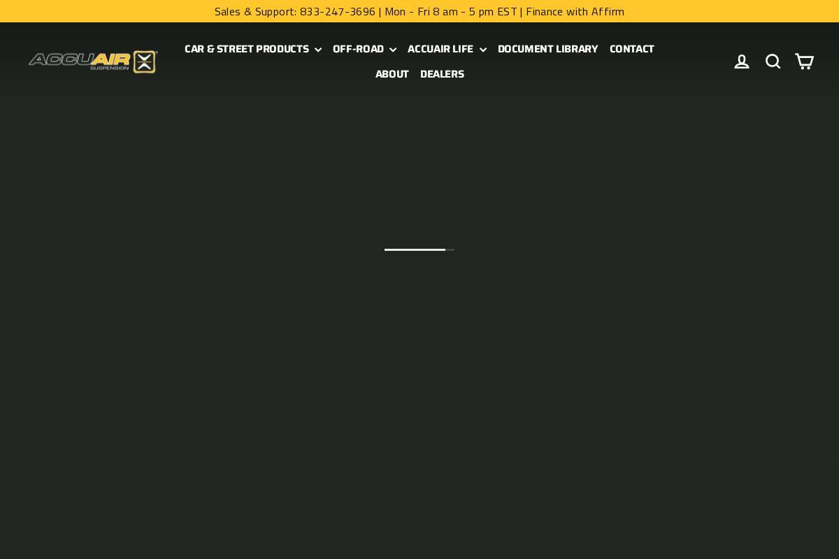 accuair.com homepage screenshot