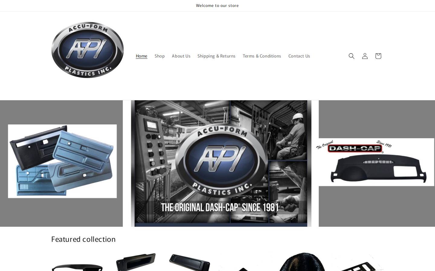 accuformplastics.com homepage screenshot