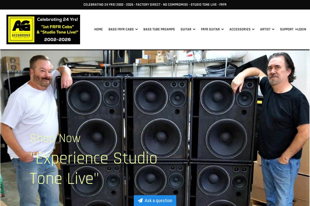 accugroovellc.com homepage screenshot