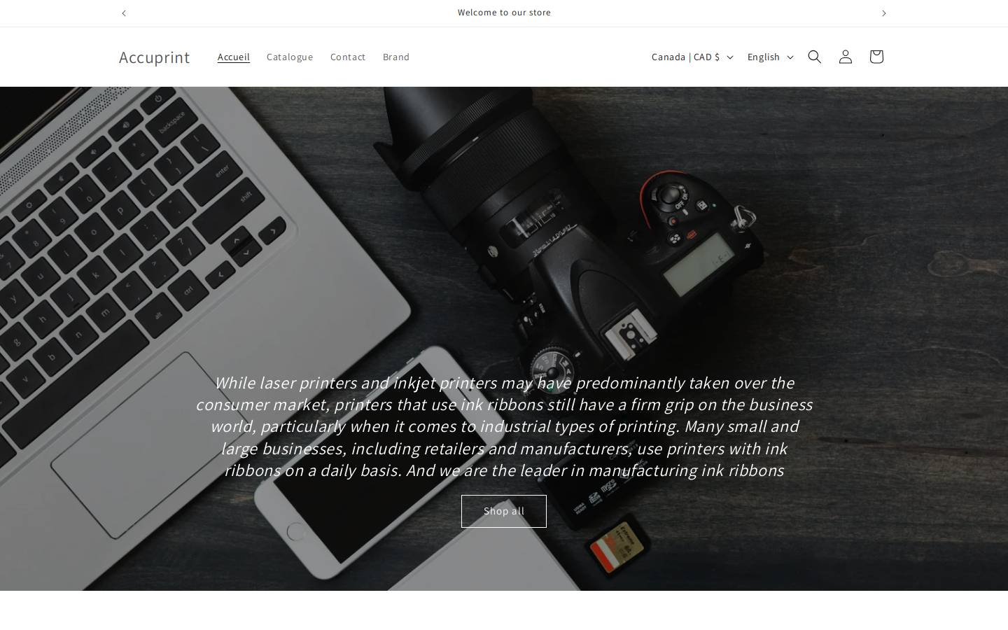 accuprint.ca homepage screenshot