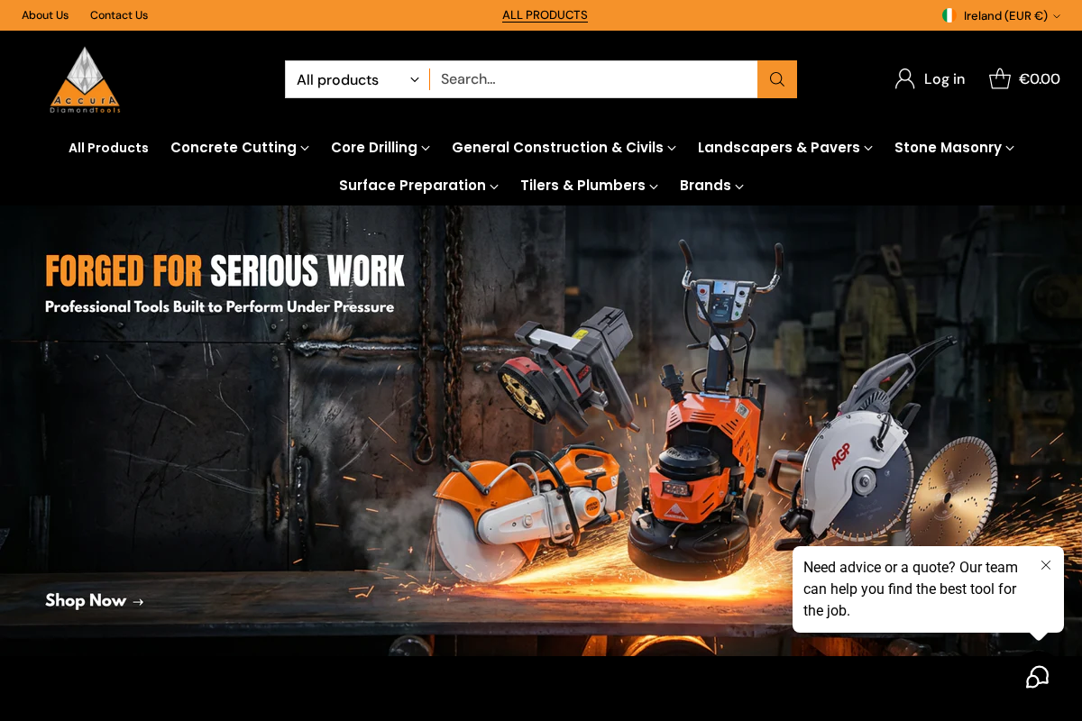 Accura homepage screenshot