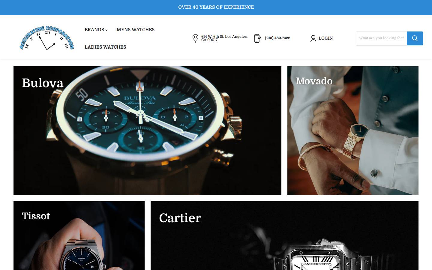 accuratime.com homepage screenshot