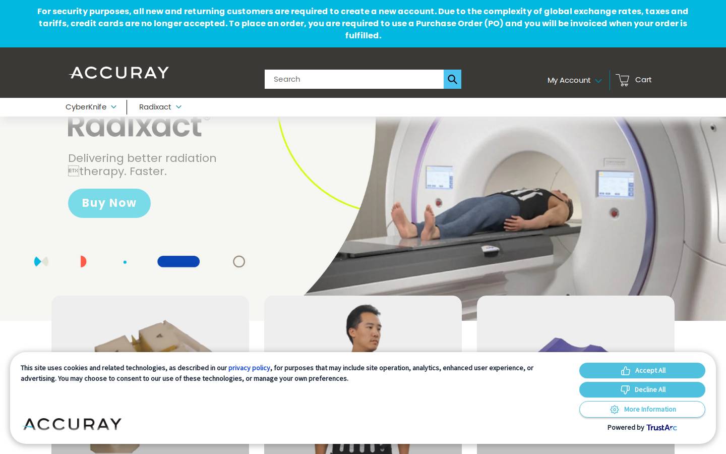 accurayorders.com homepage screenshot