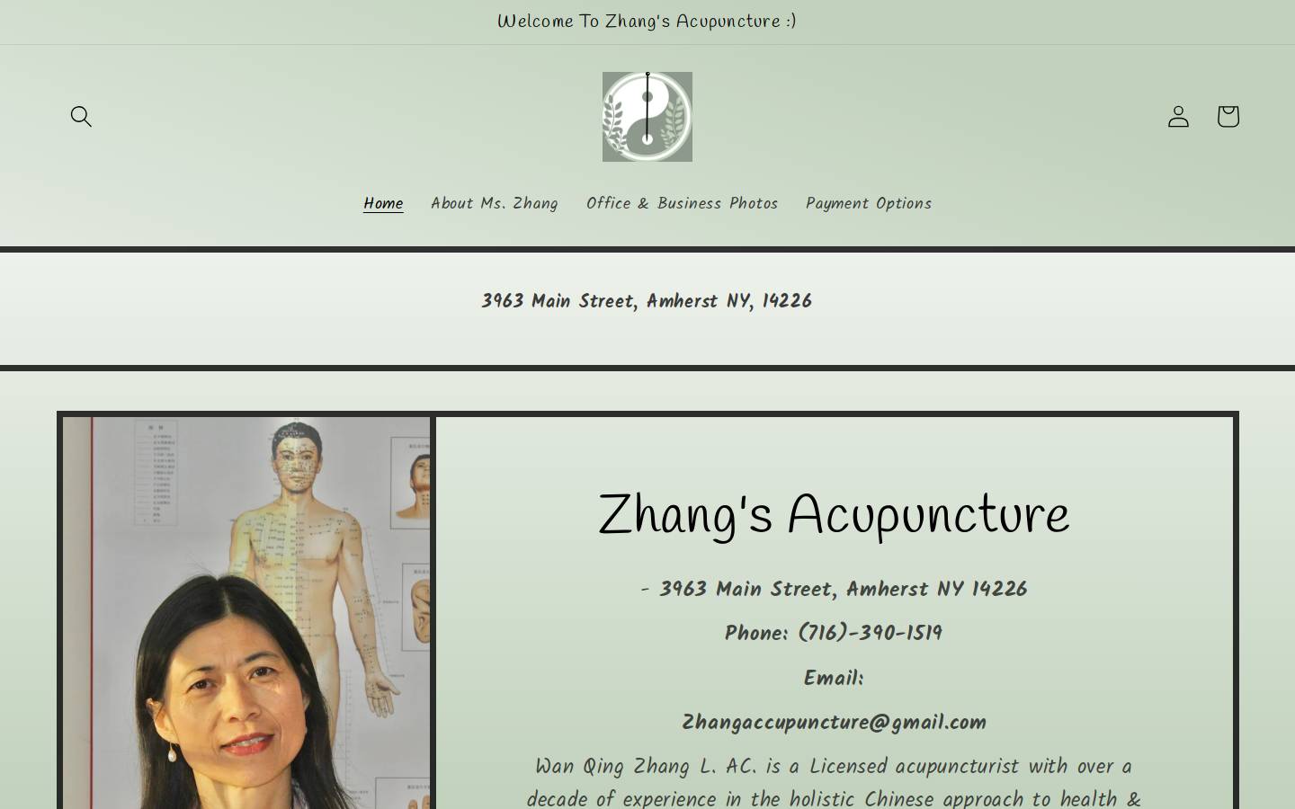 accuzhang.com homepage screenshot