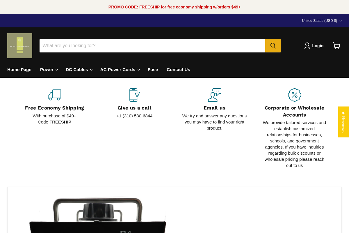 AC-DC PowerShack homepage screenshot