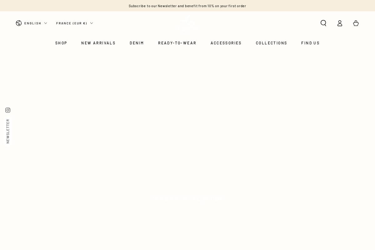 Ace Denim homepage screenshot