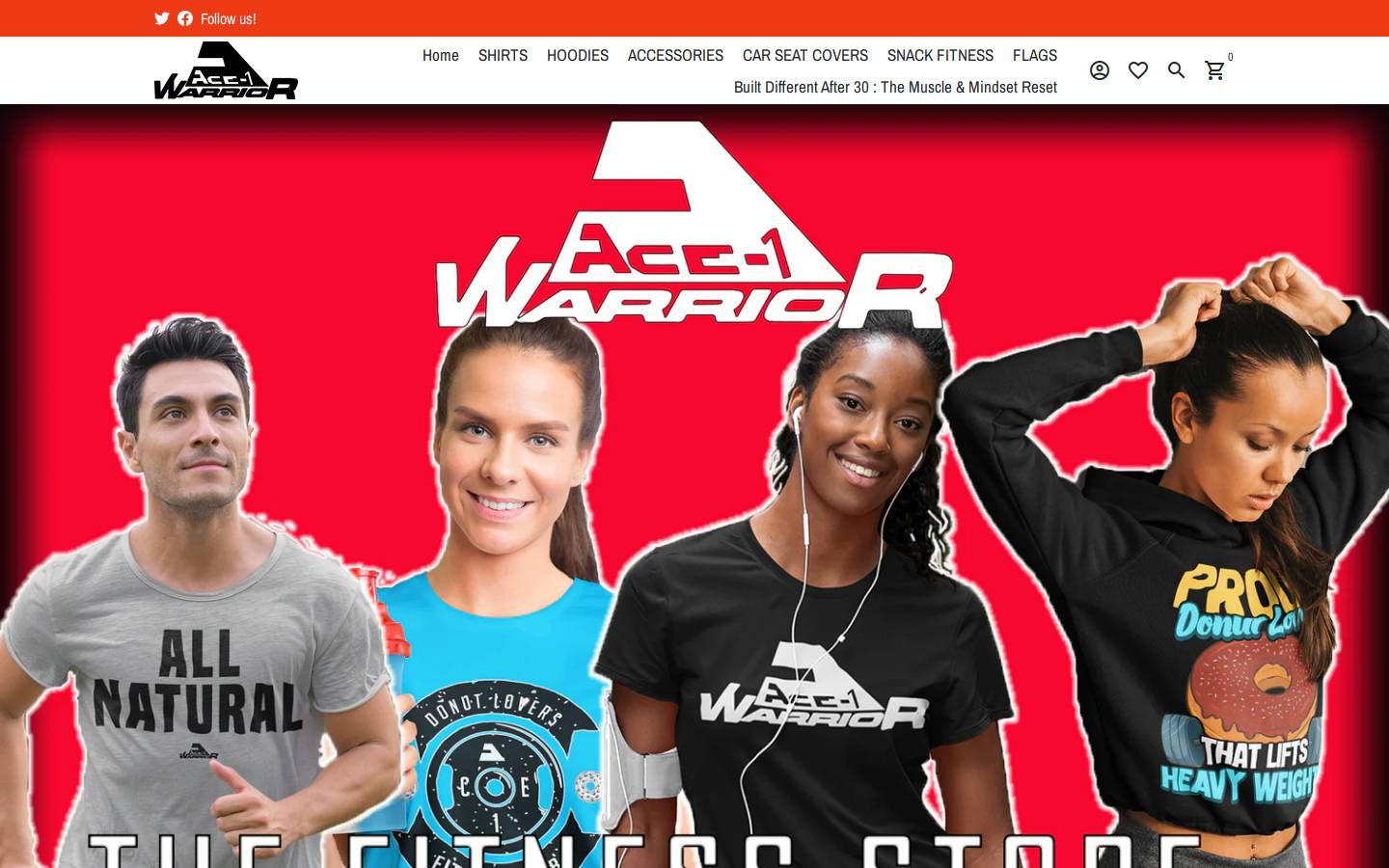 ace1warriorstore.com homepage screenshot