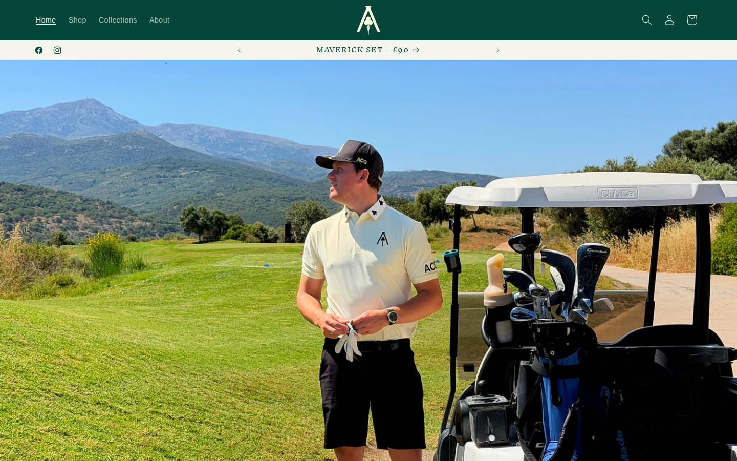 aceclubgolf.store homepage screenshot