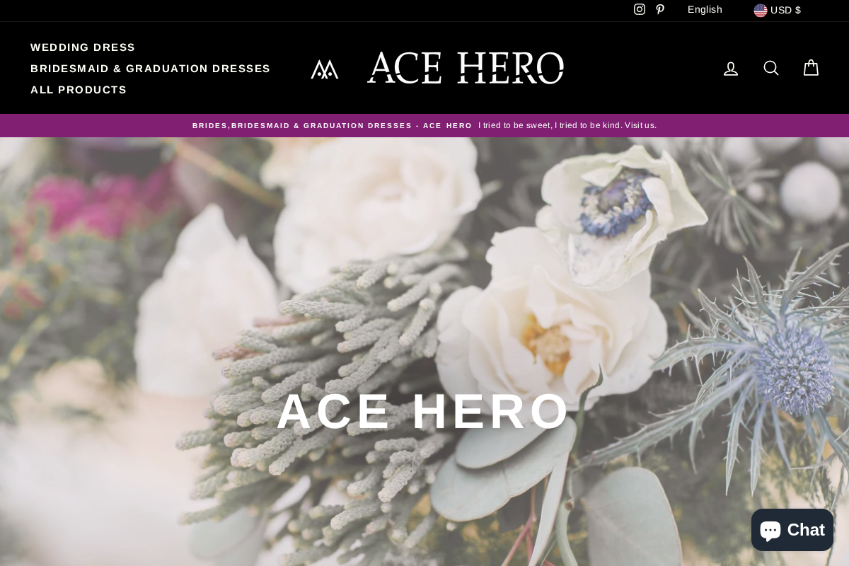 Ace Hero homepage screenshot