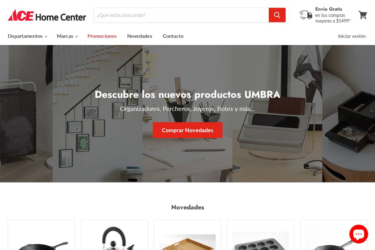 acehomecenter.mx homepage screenshot