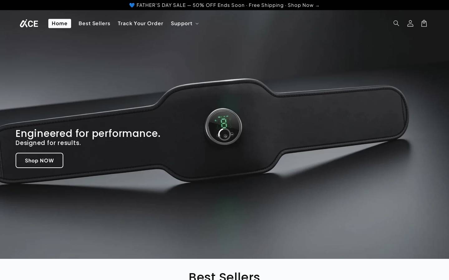 acehubstore.com homepage screenshot