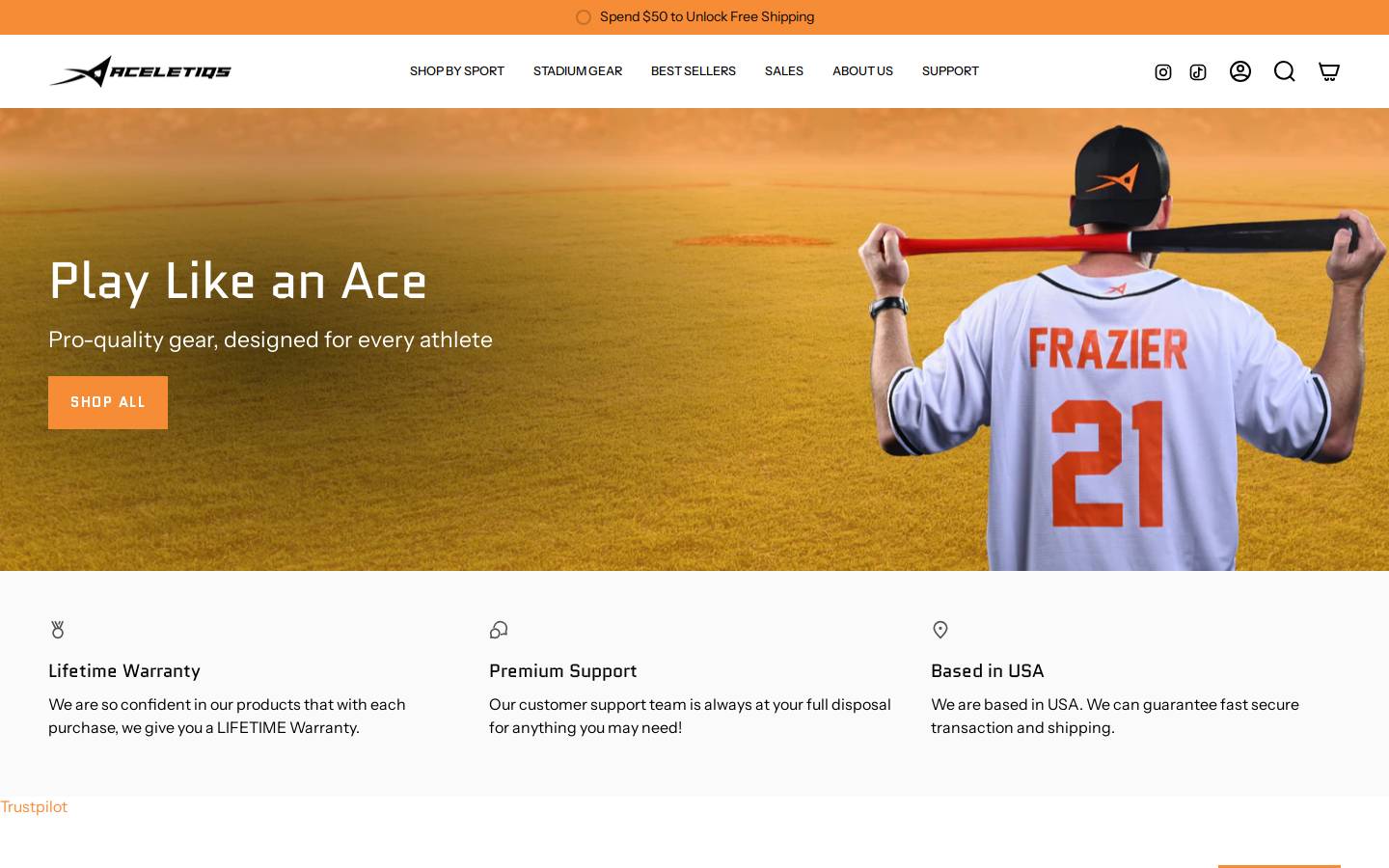 Aceletiqs homepage screenshot