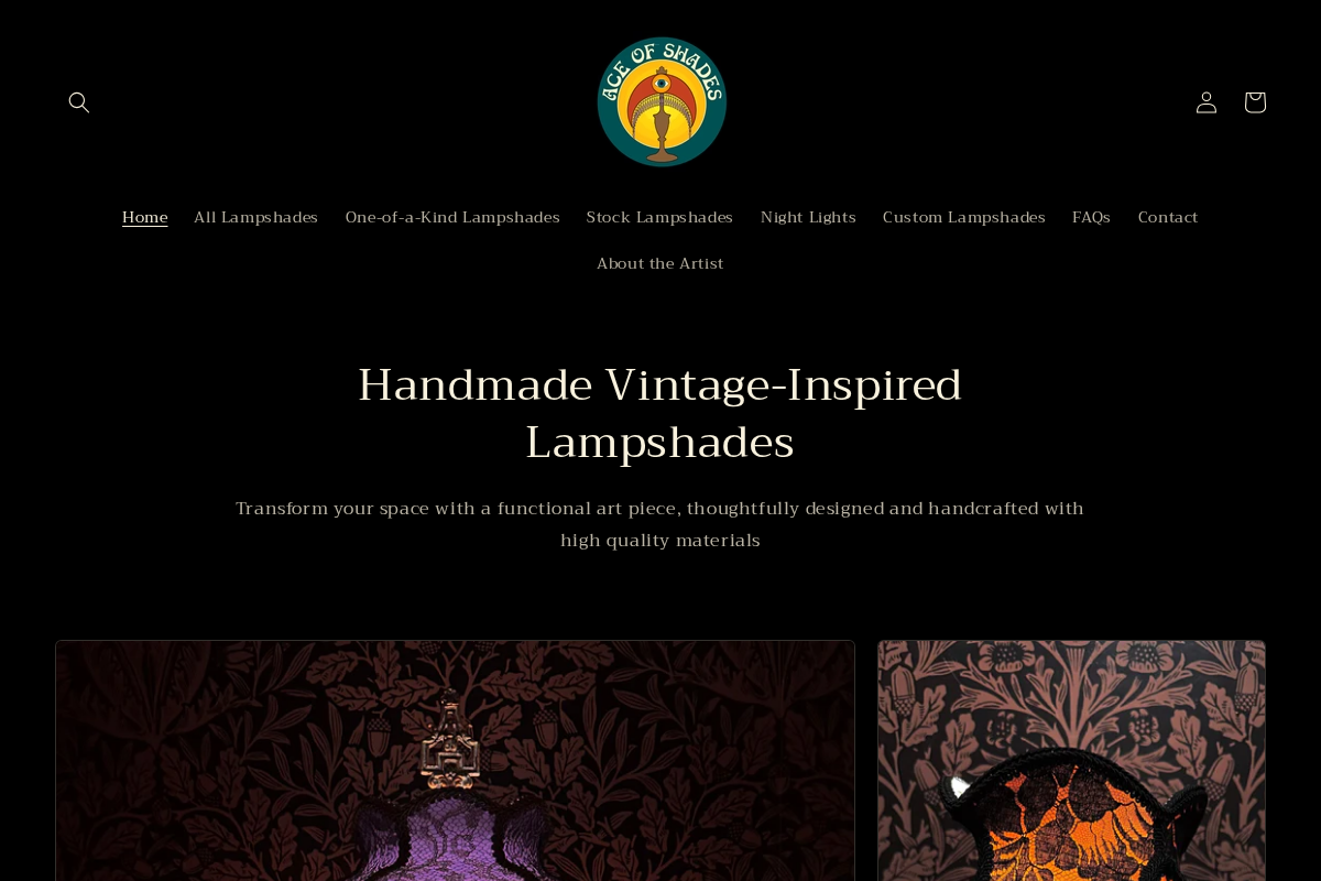 Ace of Shades homepage screenshot