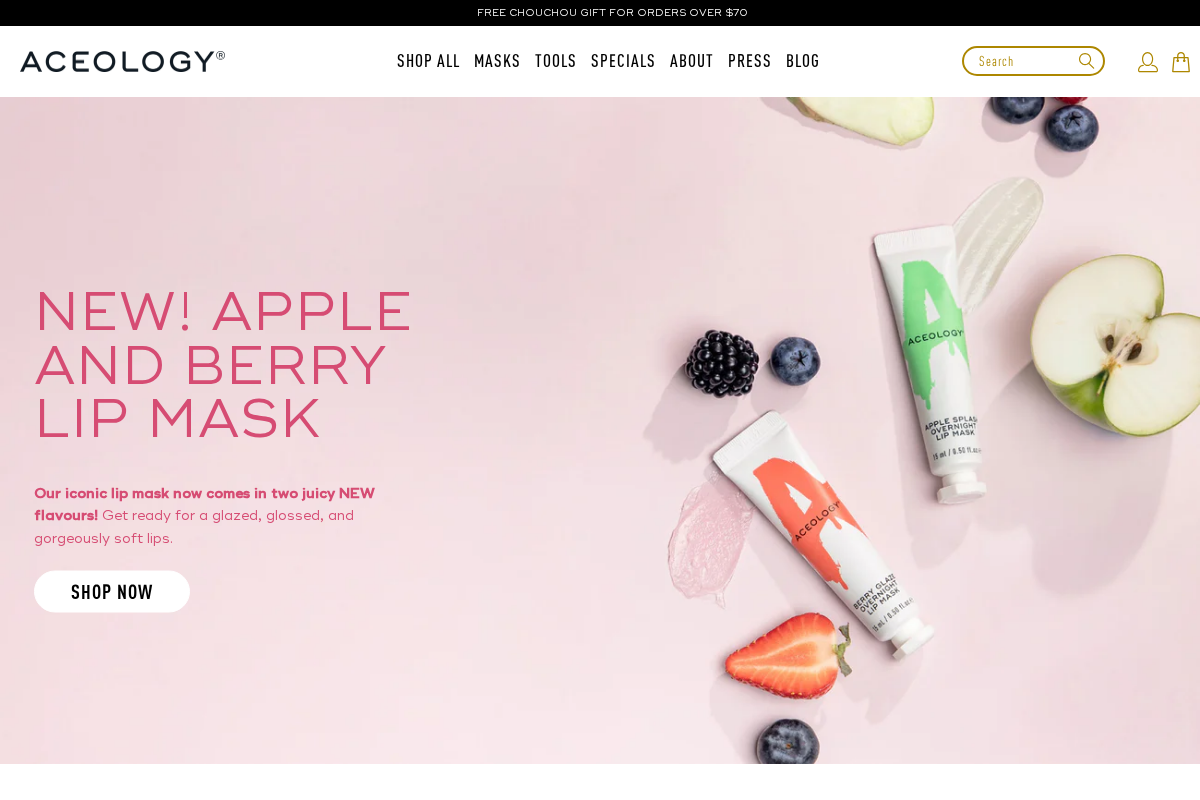 aceology.co homepage screenshot