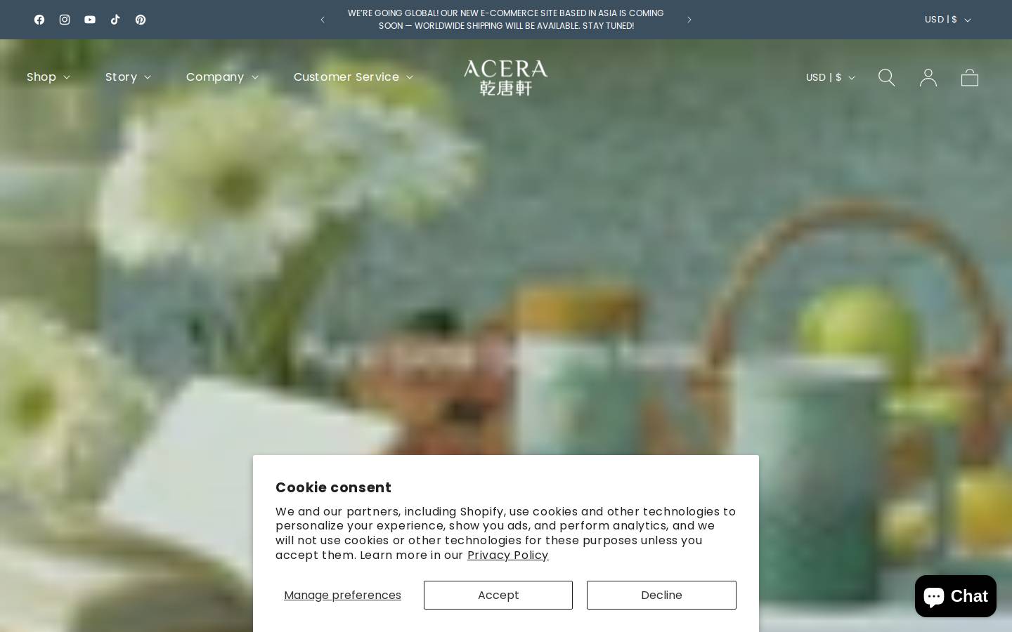 aceraliven.com homepage screenshot