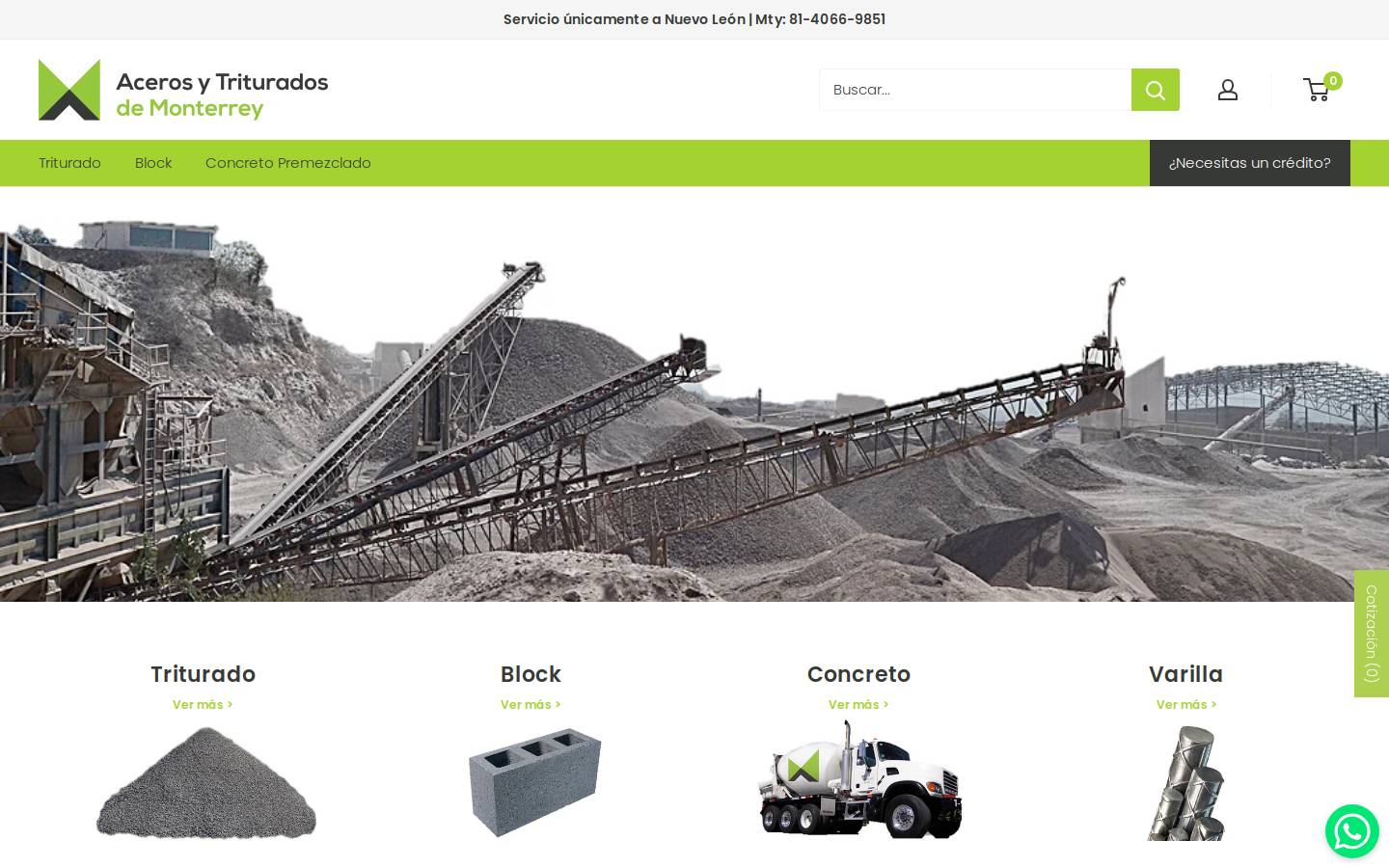 acerosytriturados.com homepage screenshot
