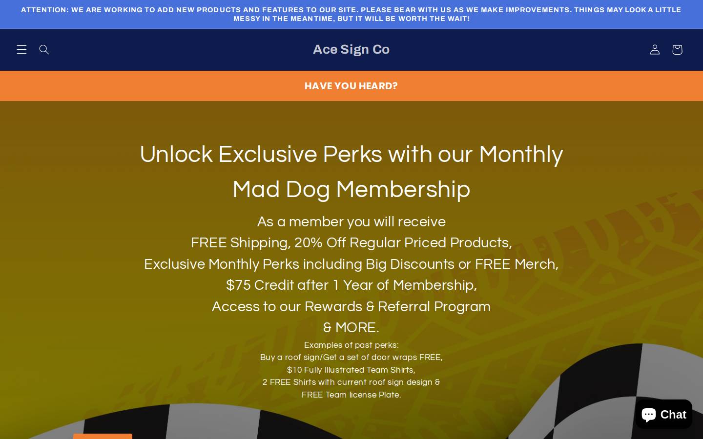 acesignco.shop homepage screenshot