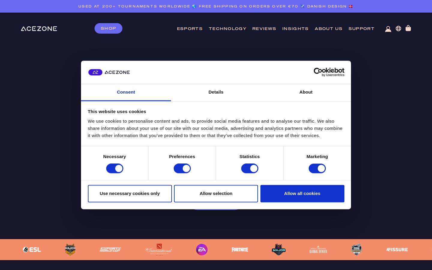acezone.io homepage screenshot