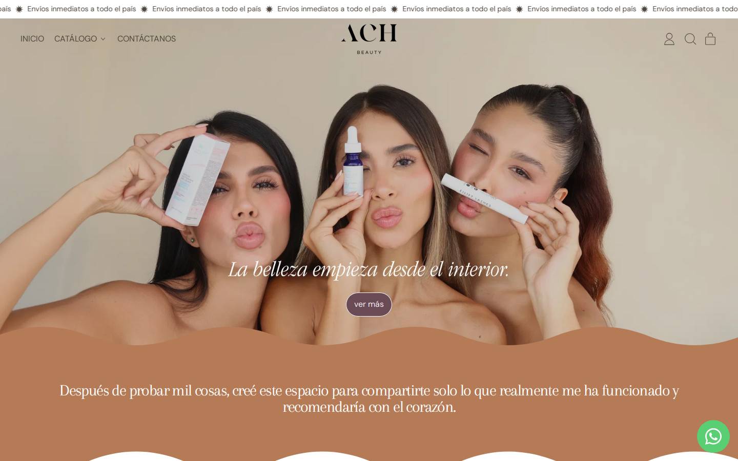achbelleza.com homepage screenshot