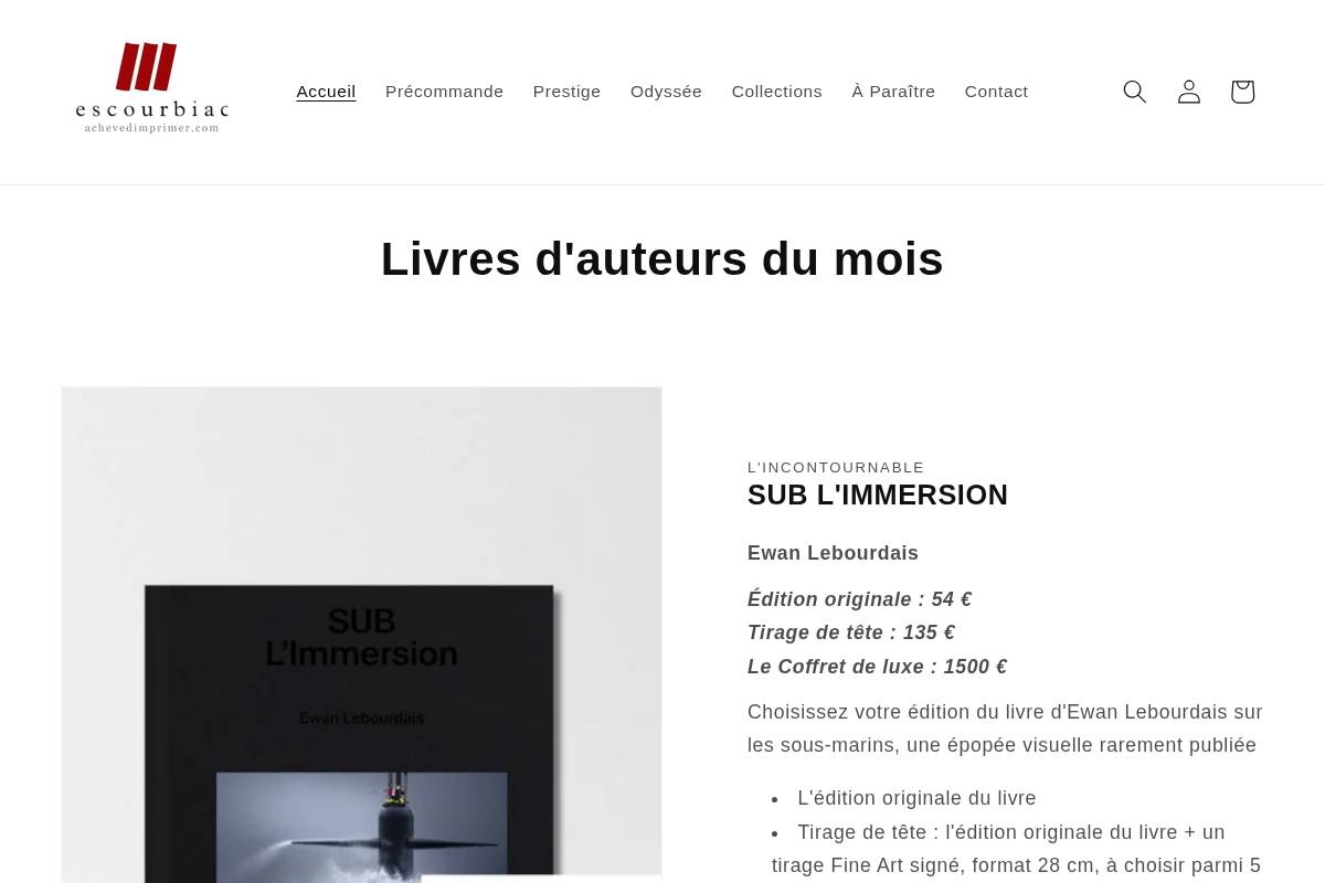 achevedimprimer.com homepage screenshot