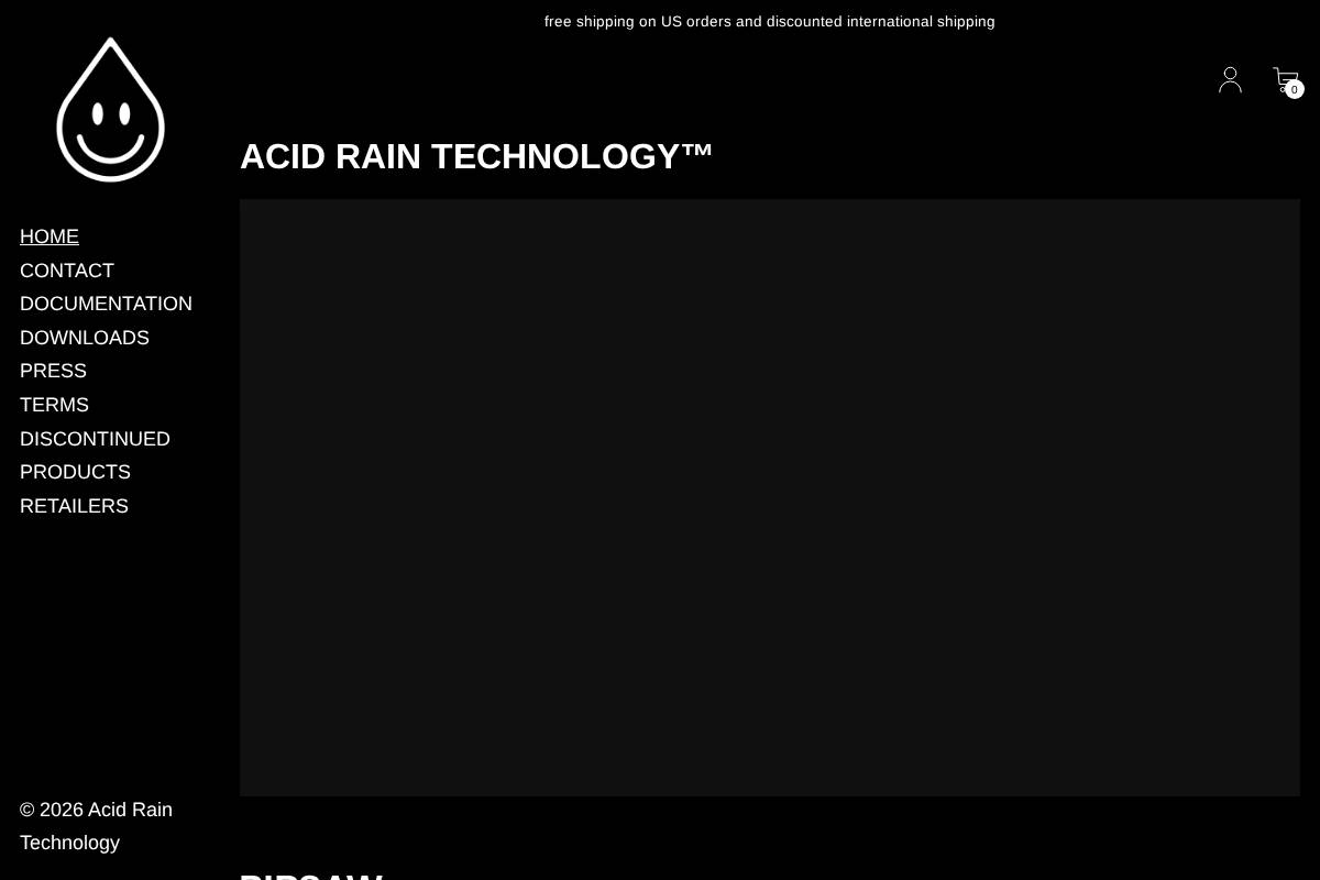 Acid Rain Technology homepage screenshot